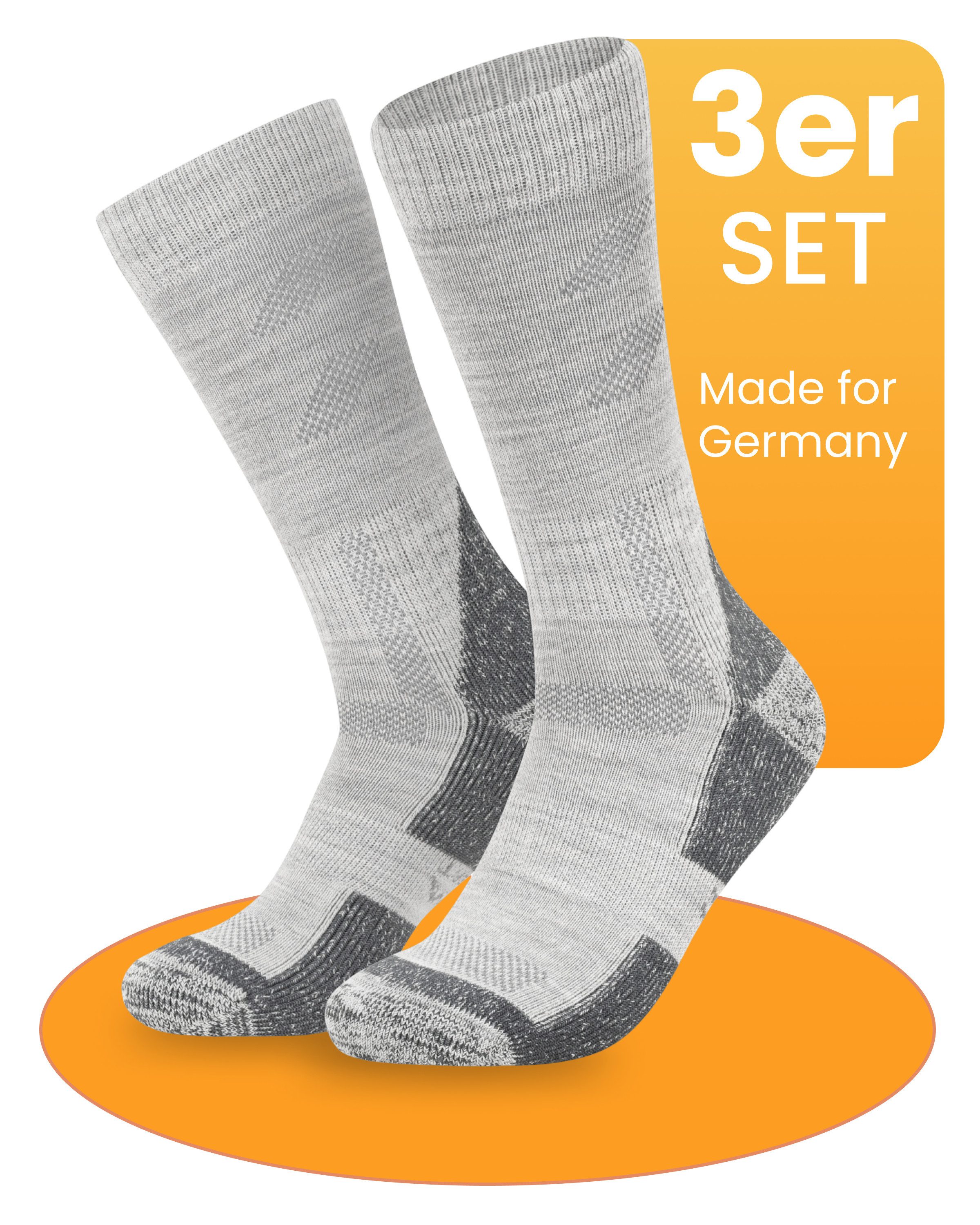 Alpenwert Wandersocken Hiking Socks mit Merinowolle günstig online kaufen