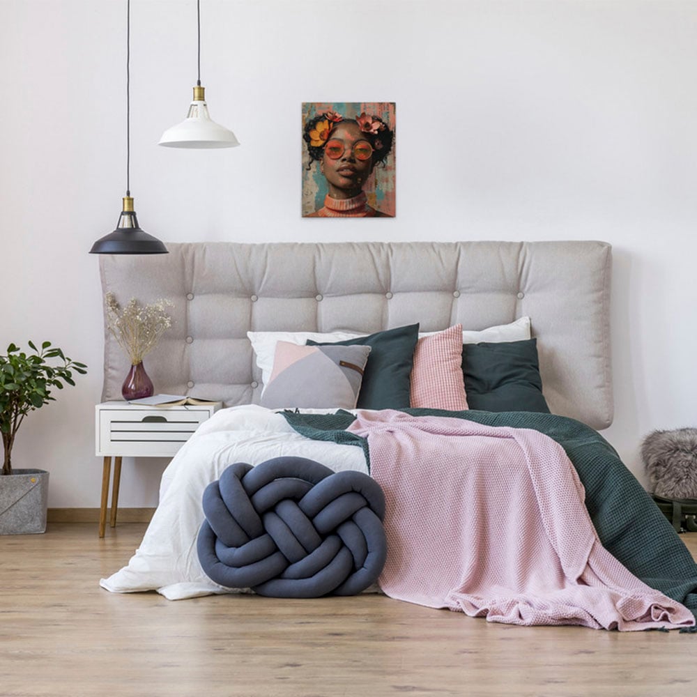 A.S. Création Leinwandbild "Lauryn - Wandbild Bunt Beige Braun Keilrahmen K günstig online kaufen