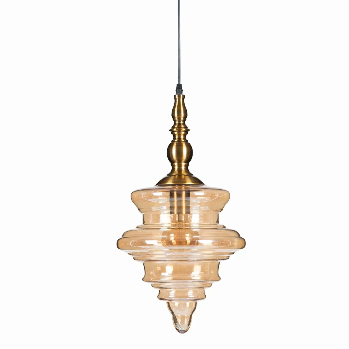 Deckenlampe 27 X 27 X 30 Cm Champagner Kristall Metall günstig online kaufen