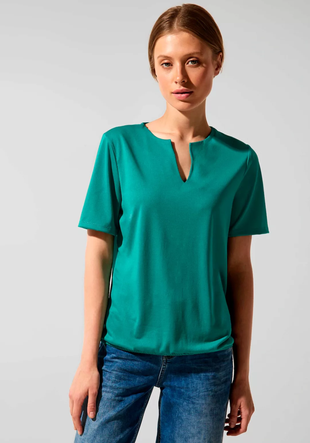 STREET ONE Shirttop, im Seidenlook günstig online kaufen