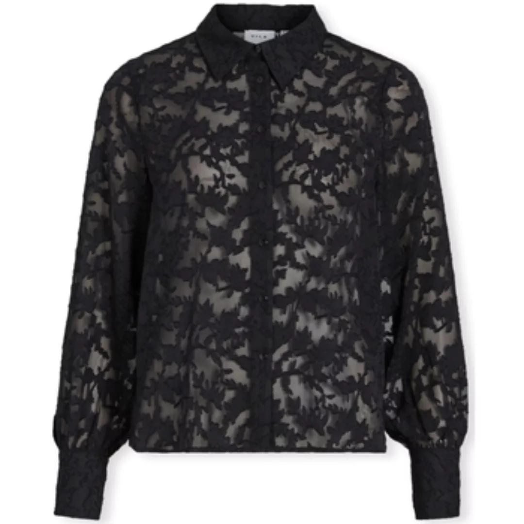Vila  Blusen Noos Flema New Shirt L/S - Black günstig online kaufen