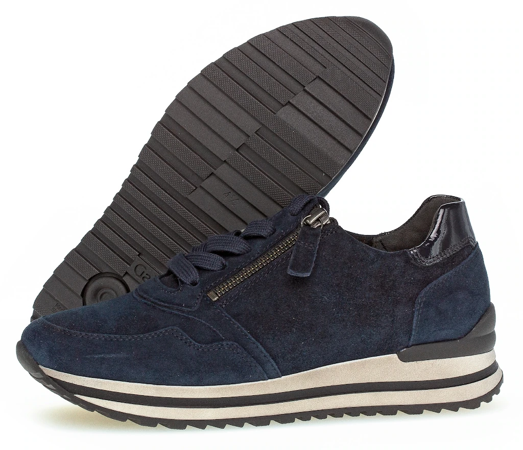 Gabor Keilsneaker "Turin", Freizeitschuh, Halbschuh, Schnürer, gepolsterter günstig online kaufen