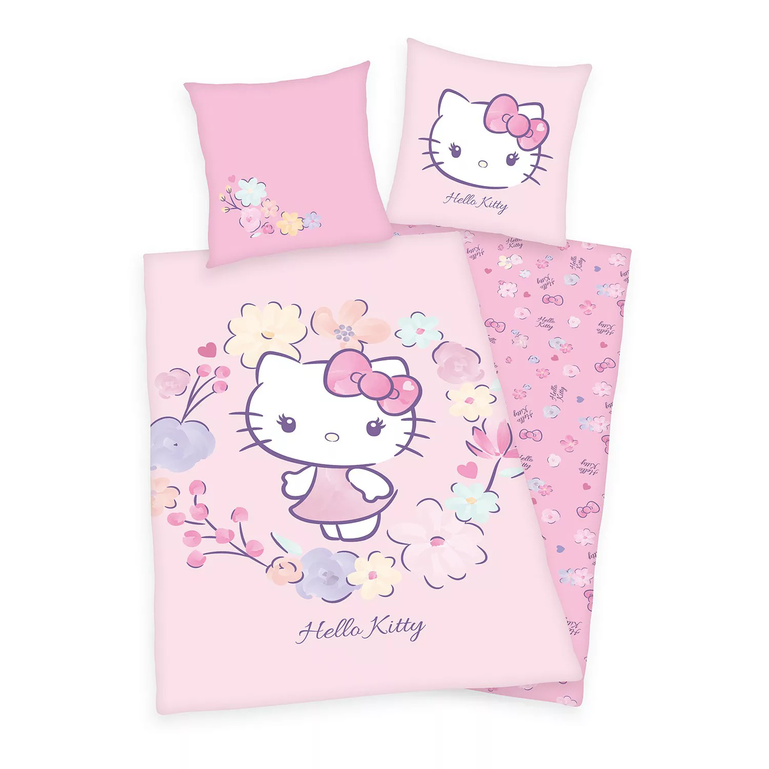 Hello Kitty Kinderbettwäsche »Hello Kitty«, (2 tlg.) günstig online kaufen