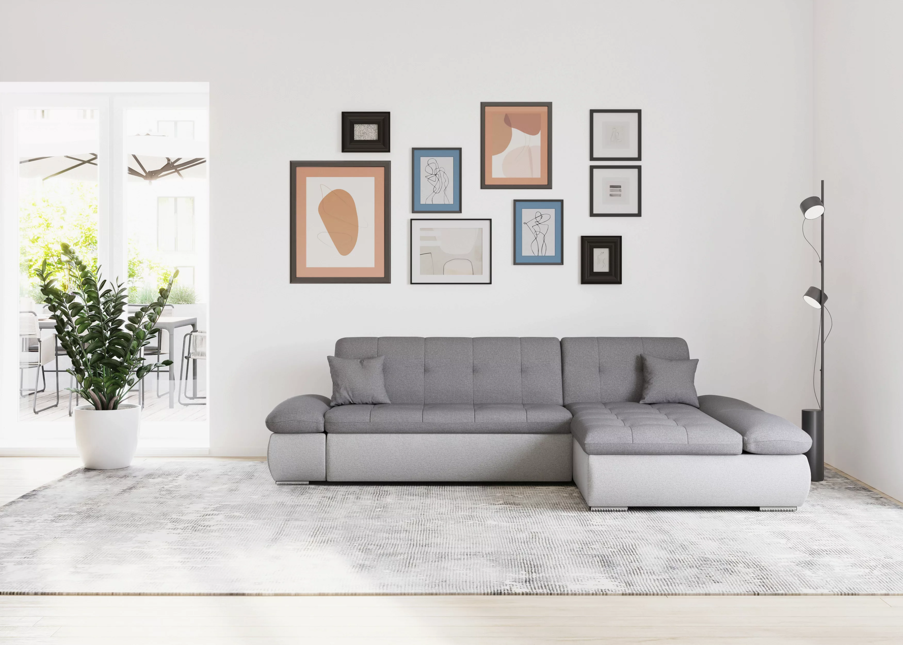 DOMO collection Ecksofa "Moric, L-Form, XXL-Sofa - Breite 300cm", wahlweise günstig online kaufen
