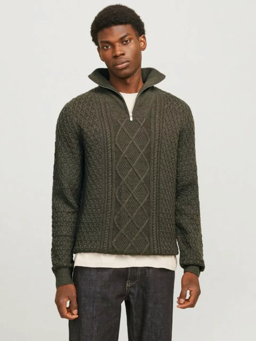 Jack & Jones Troyer "JPRBLUNORTH KNIT HIGH NECK SN" günstig online kaufen