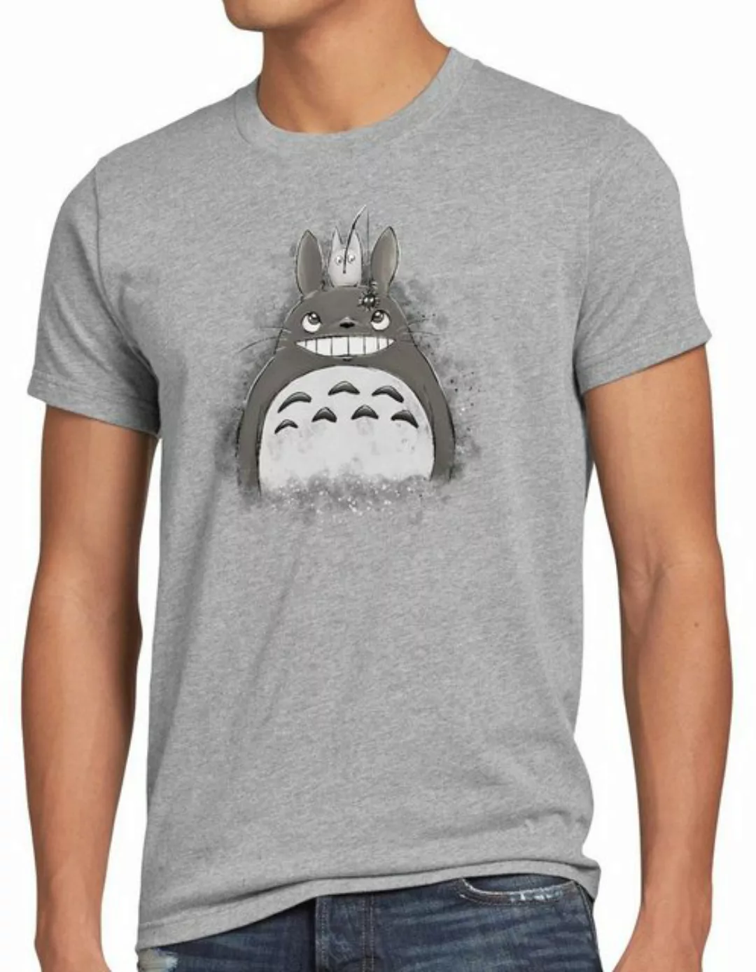 style3 Print-Shirt Herren T-Shirt Totoro Duo neko mein nachbar anime tonari günstig online kaufen