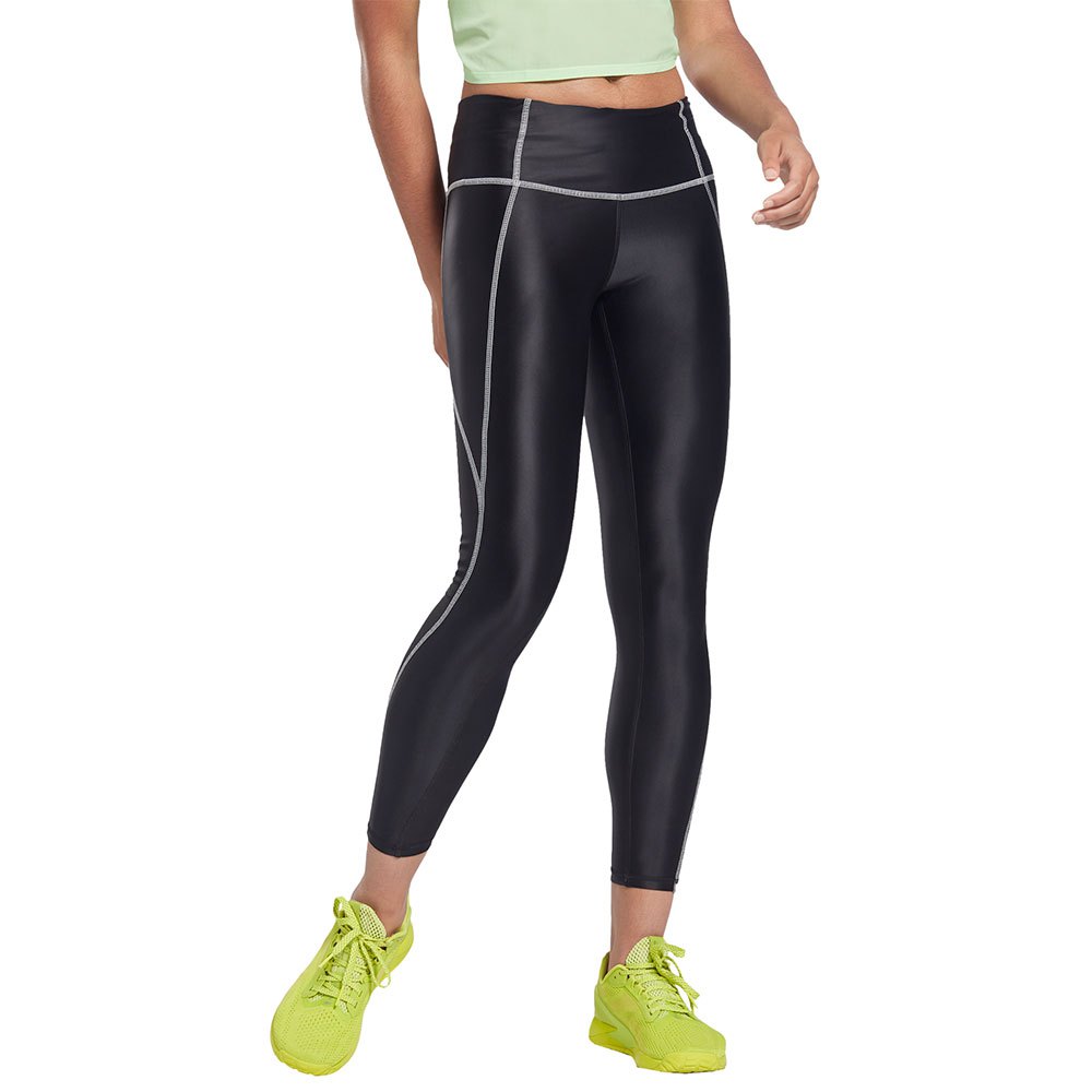 Reebok Shiny Mesh Leggings XS Black günstig online kaufen