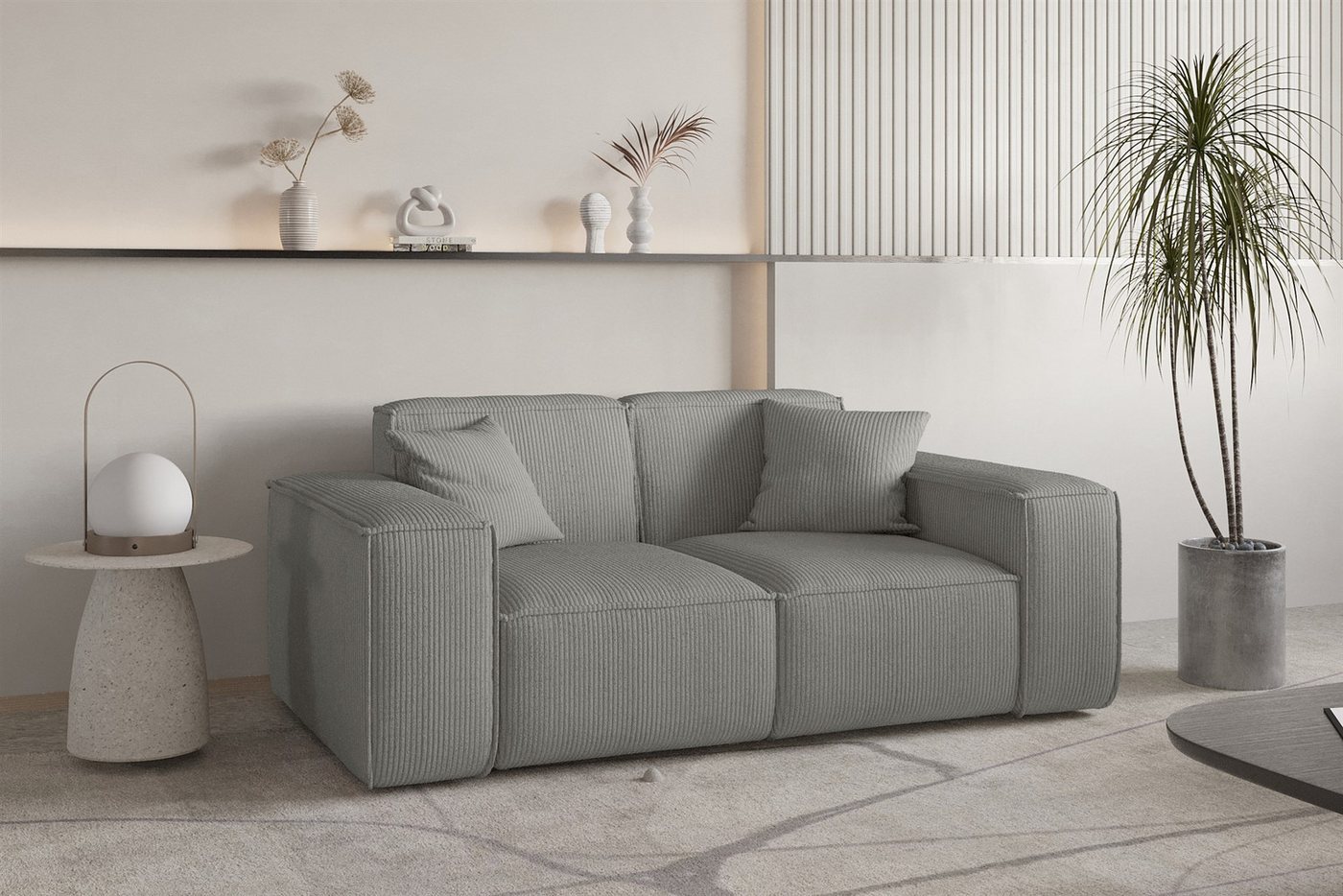 Fun Möbel 2-Sitzer Sofa Designersofa CELES PREMIUM in Stoff Scala, Auch als günstig online kaufen