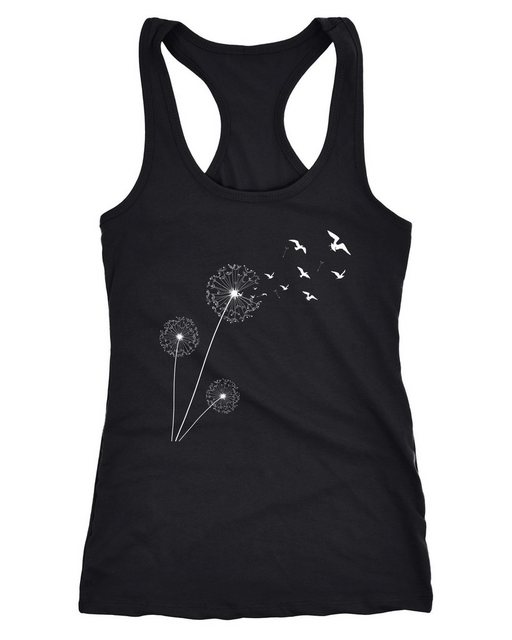 Neverless Tanktop Damen Tank-Top Pusteblume Vögel Dandelion Birds Racerback günstig online kaufen