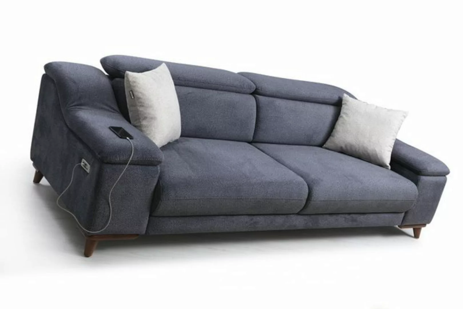 Xlmoebel Sofa Modernes Textil-Dreisitzer-Sofa für das Wohnzimmer - Stilvoll günstig online kaufen