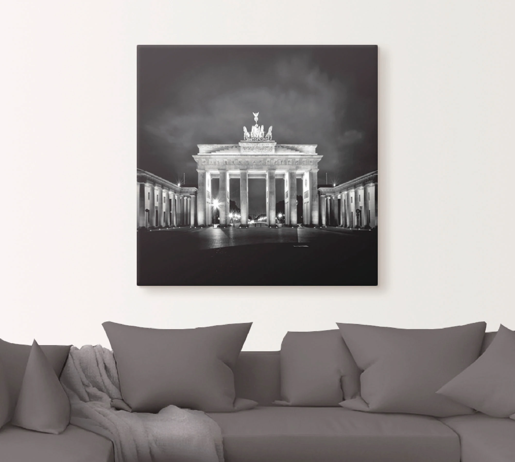 Artland Wandbild "Berlin Brandenburger Tor I", Gebäude, (1 St.), als Leinwa günstig online kaufen