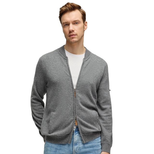 Silk and Cashmere Strickjacke Bomber-Cardigan Herren aus 100% Premium-Kasch günstig online kaufen