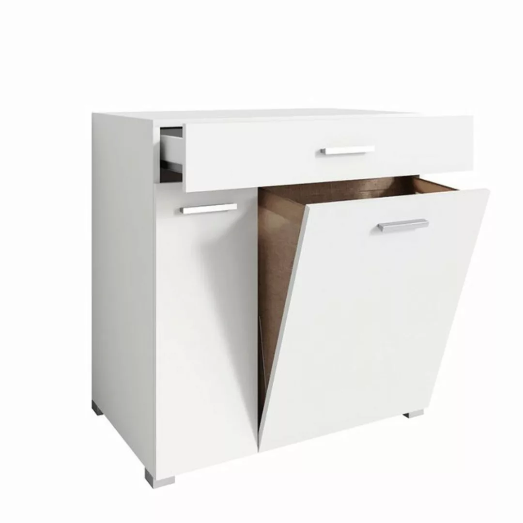 Vicco Wäscheschrank Matteo, Weiß, 75 x 78.5 cm günstig online kaufen