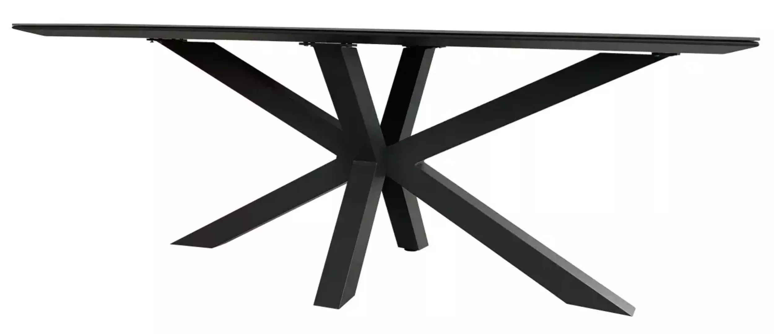 Tisch Malaga 180x90cm dark grey Aluminium günstig online kaufen