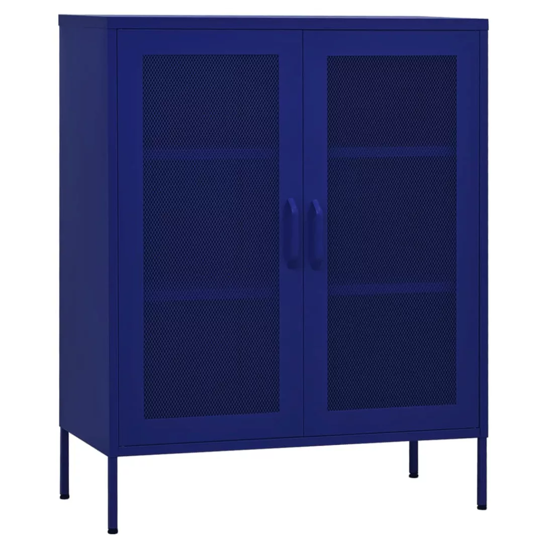 Lagerschrank Marineblau 80x35x101,5 Cm Stahl günstig online kaufen