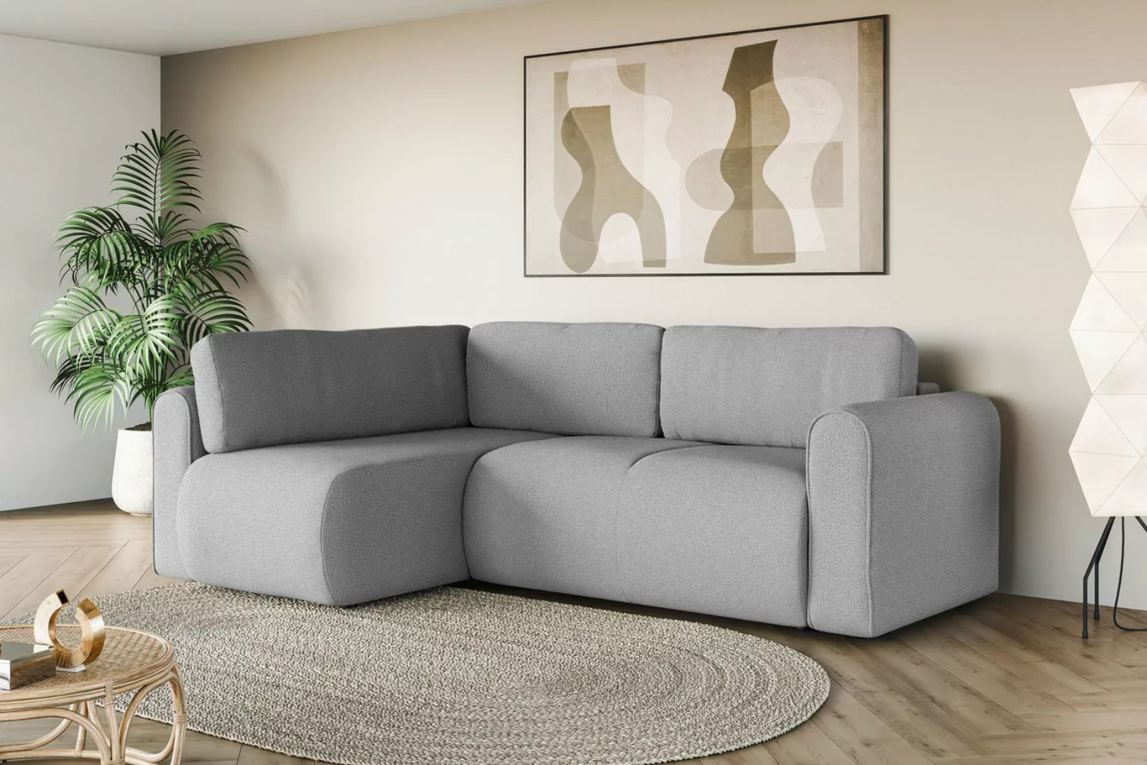 INOSIGN Ecksofa Ecksofa Zacharia wahlweise mit Bettfunktion, BxTxH 250x166x günstig online kaufen