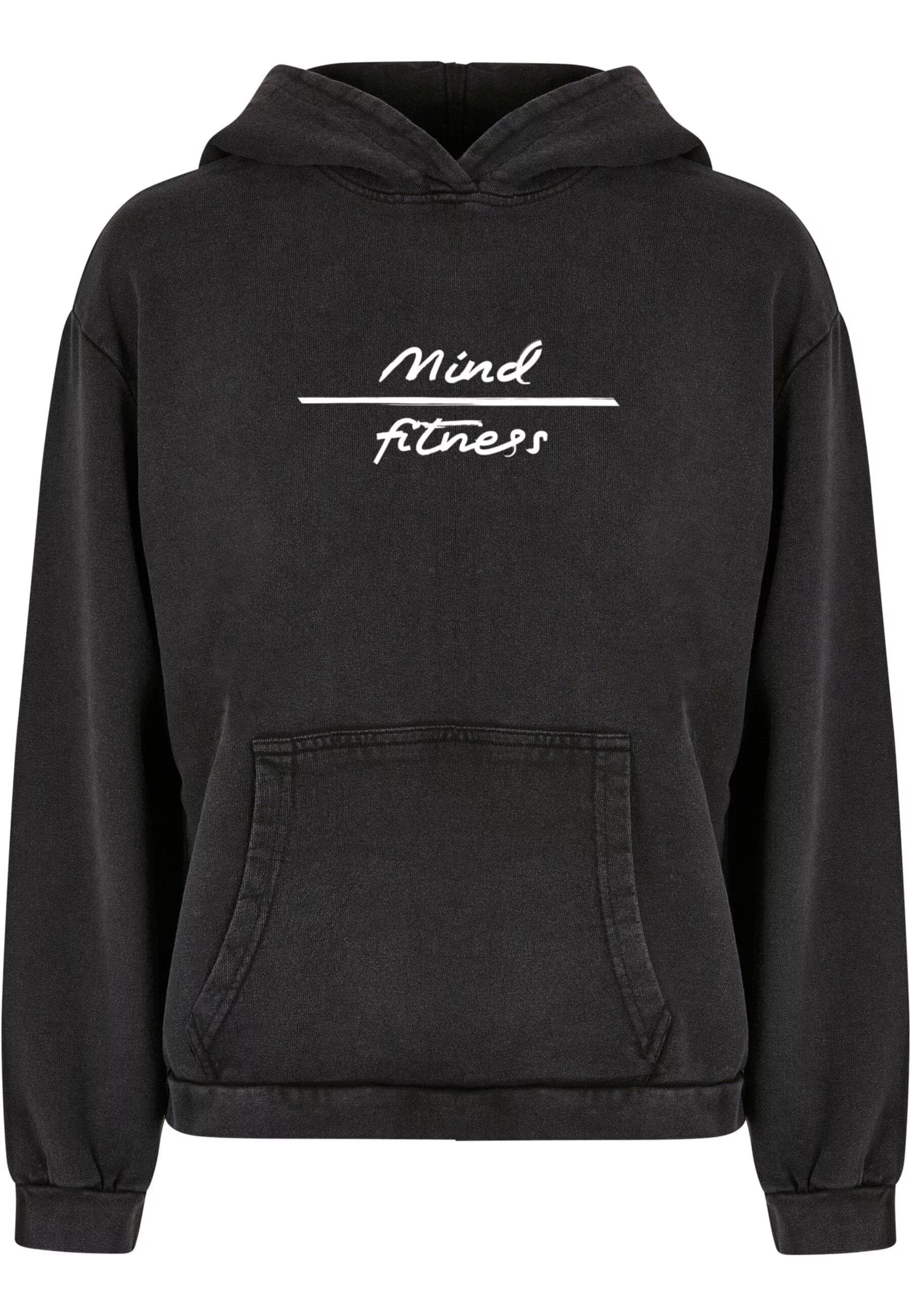 Merchcode Kapuzenpullover "Merchcode Damen Ladies Mind Fitness Acid Washed günstig online kaufen