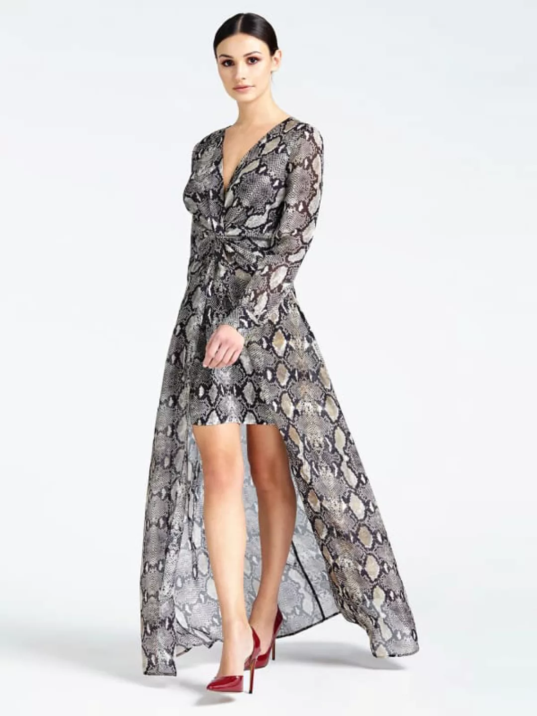 Langes Kleid Marciano Python-Print günstig online kaufen