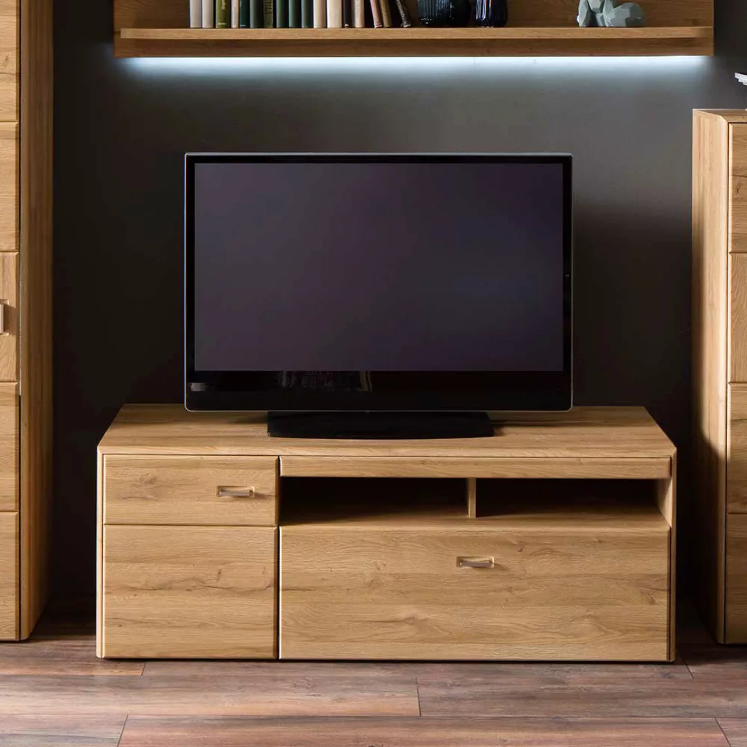TV Unterschrank in Wildeichefarben 55 cm hoch günstig online kaufen