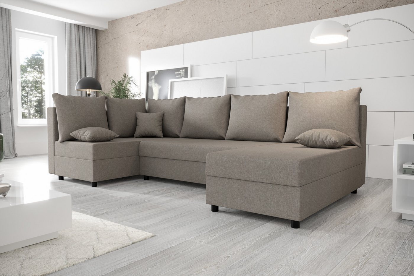 ALTDECOR Wohnlandschaft STARI6, Couch mit Schlaffunktion, Wohnzimmer - Wohn günstig online kaufen