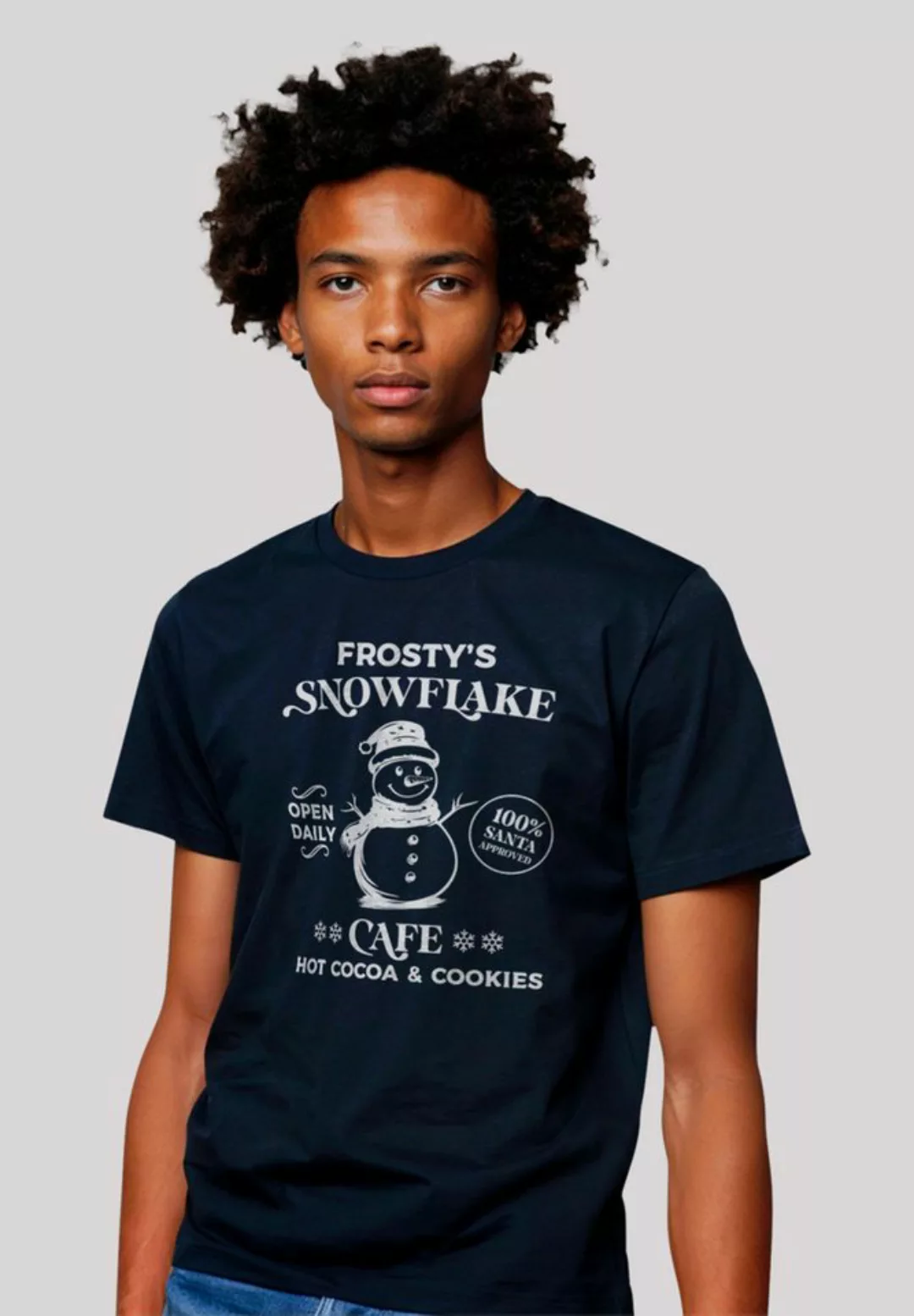 F4NT4STIC T-Shirt Frostys Snowflake Cafe Retro Weihnachten Premium Qualität günstig online kaufen