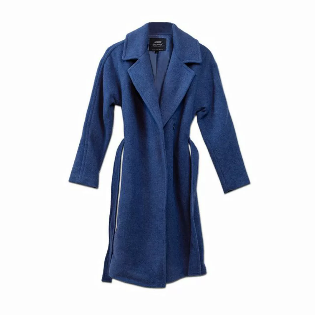 LaMarta Langmantel Damen Wintermantel Blau - Warm,Langer Mantel für Kaltwet günstig online kaufen