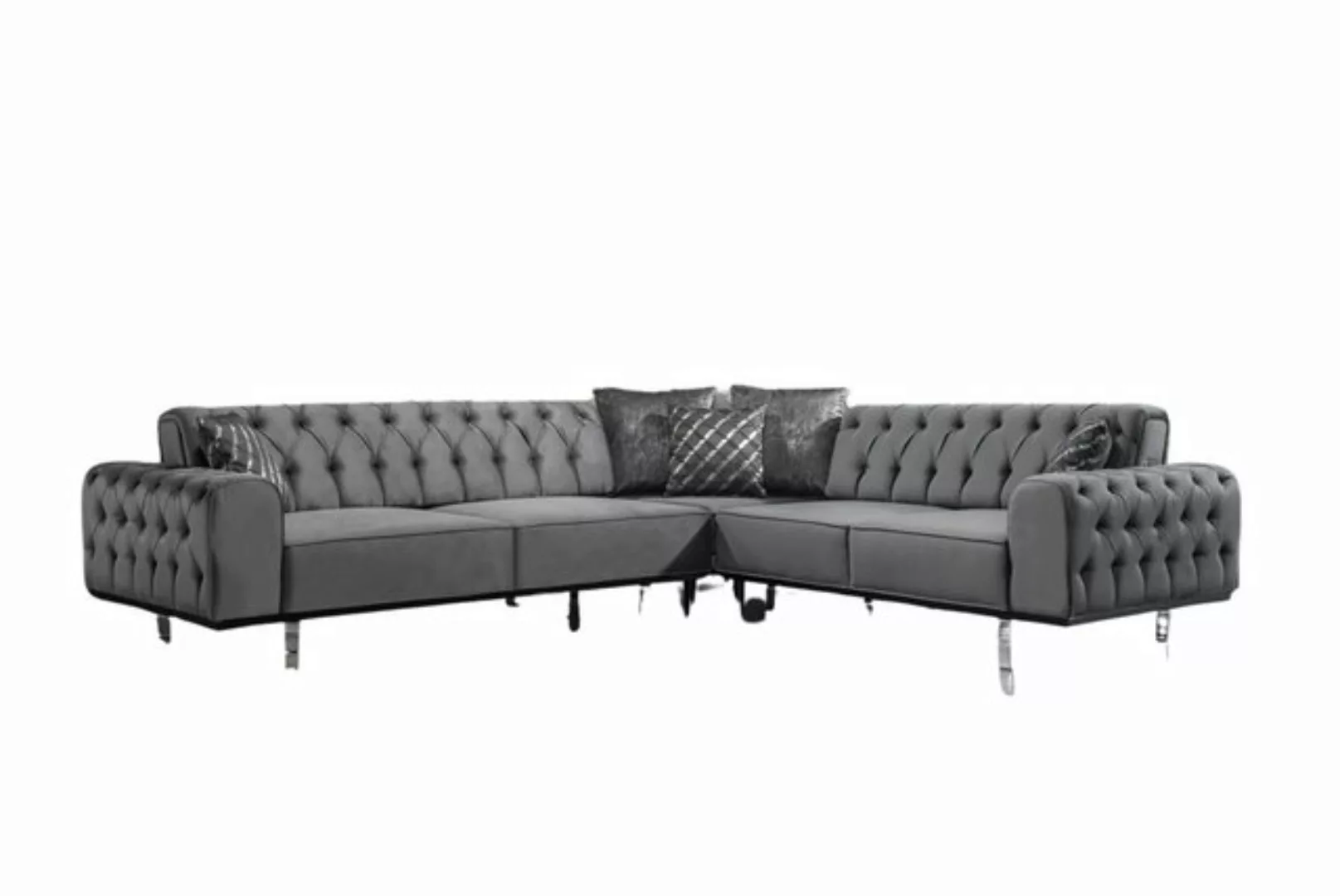 Villa Möbel Ecksofa Lily, Set, mit Relax-/Bettfunktion durch umklappbare Rü günstig online kaufen