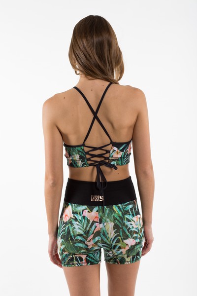 "Green Jungle" Hot Yoga Shorts günstig online kaufen