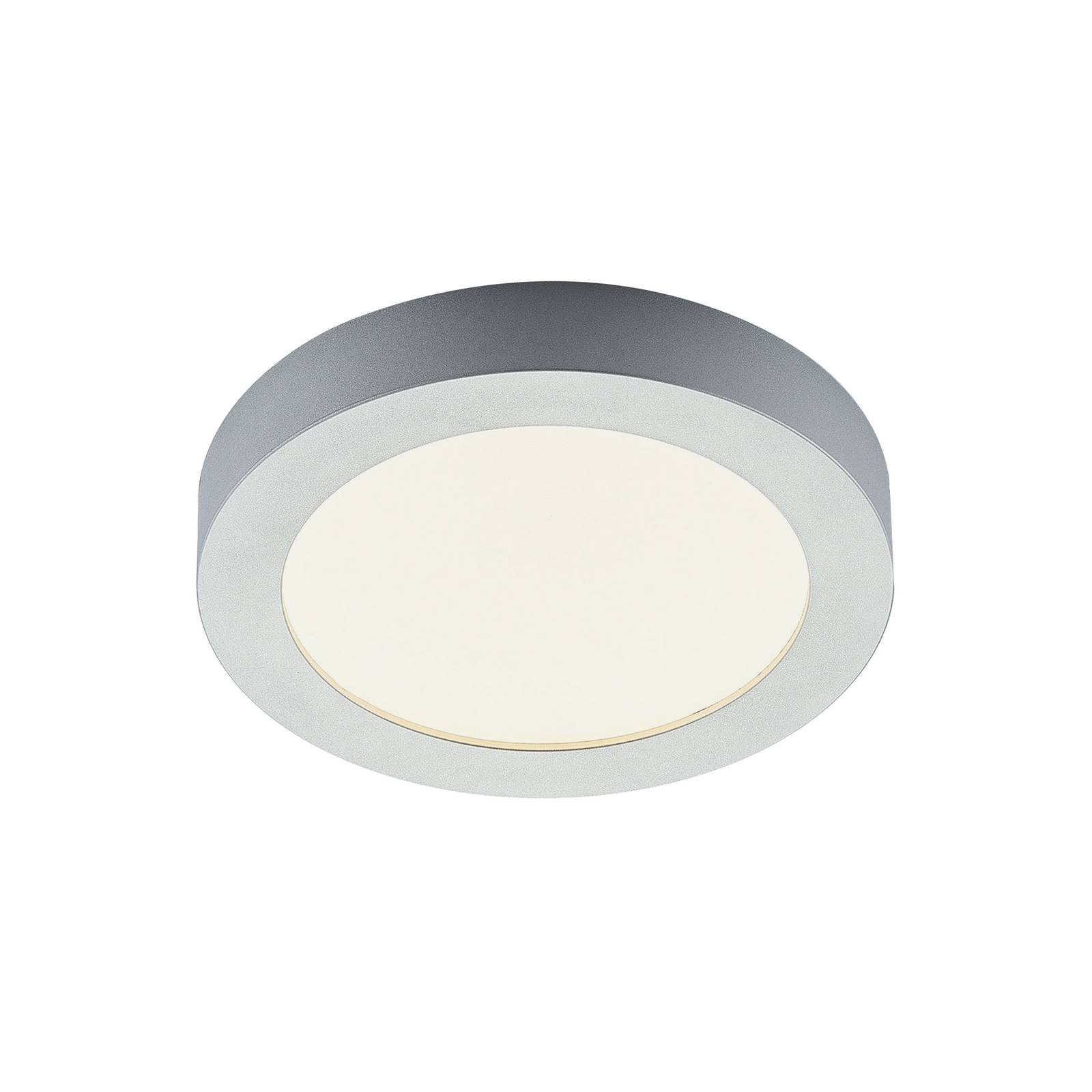 LED-Deckenlampe Marlo silber 3000K rund 25,2cm günstig online kaufen