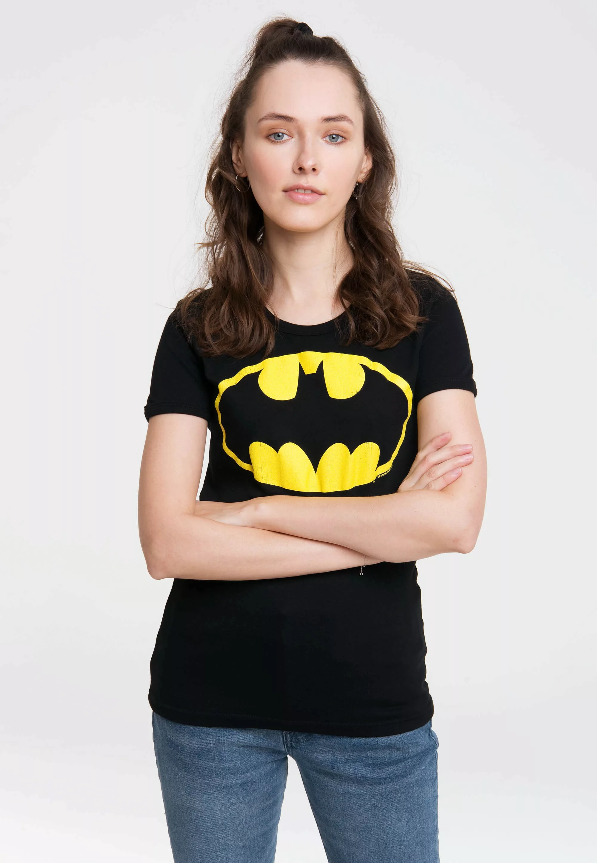 LOGOSHIRT T-Shirt "Batman-Logo", mit lizenziertem Originaldesign günstig online kaufen