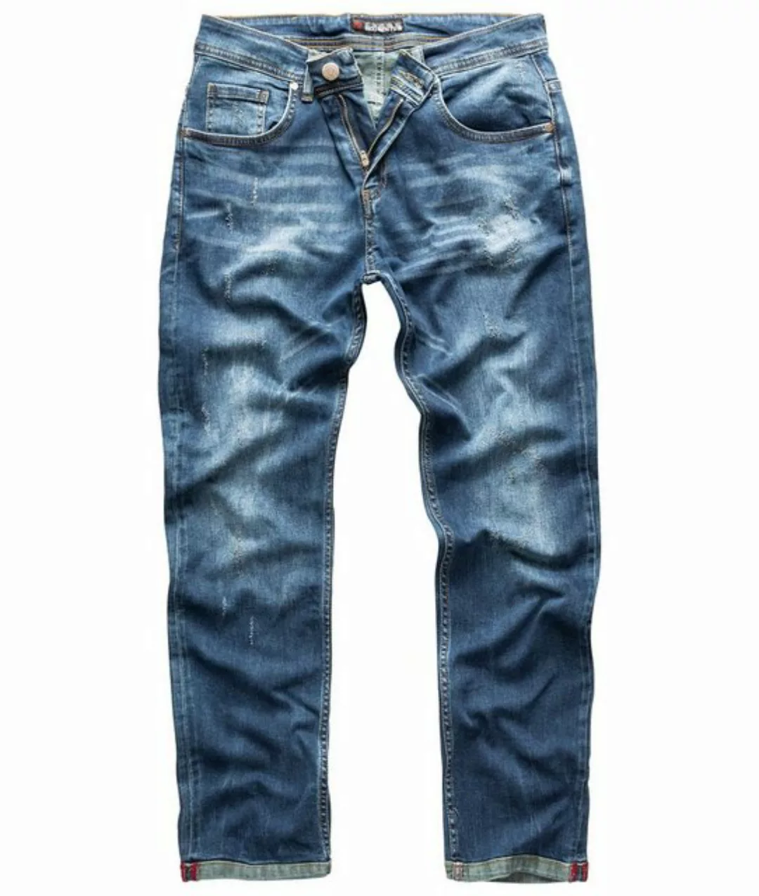 Indumentum Regular-fit-Jeans Herren Jeans Stonewashed Blau IR-504 günstig online kaufen