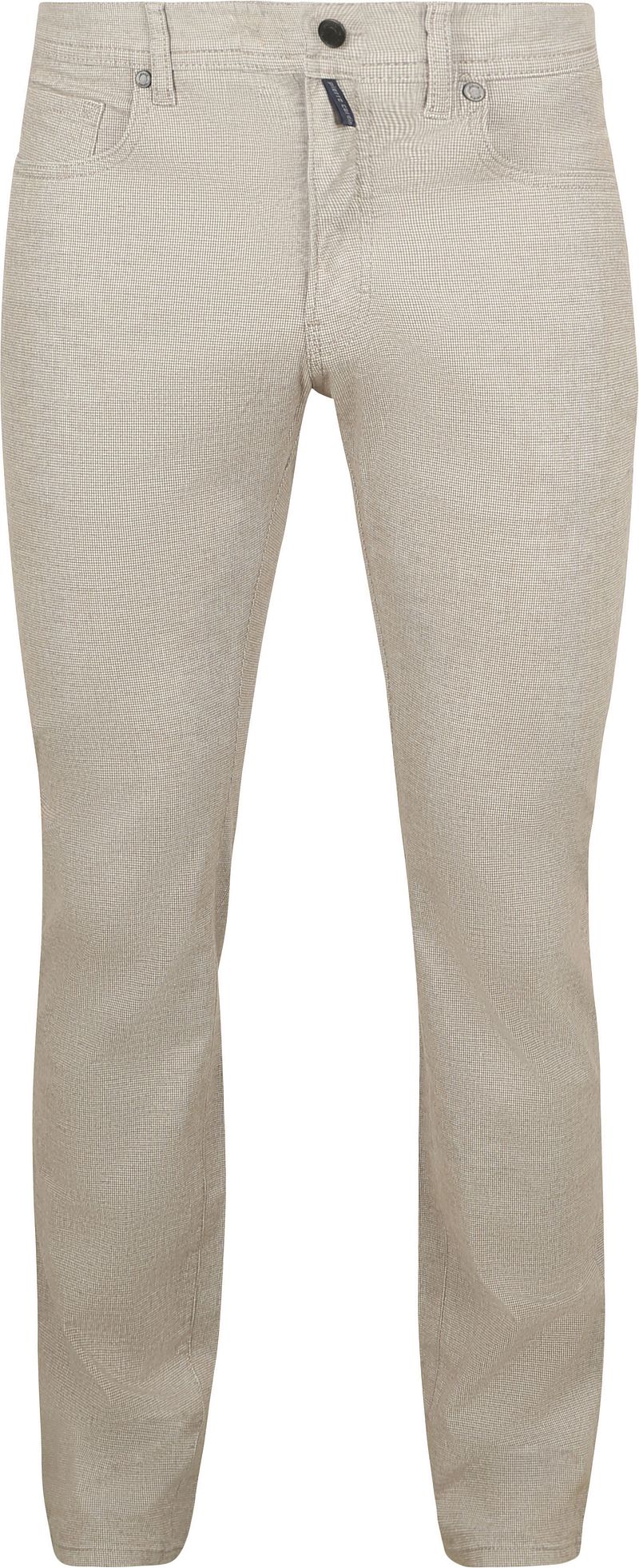 Pierre Cardin Trousers Lyon Tapered Druck Greige - Größe W 32 - L 34 günstig online kaufen
