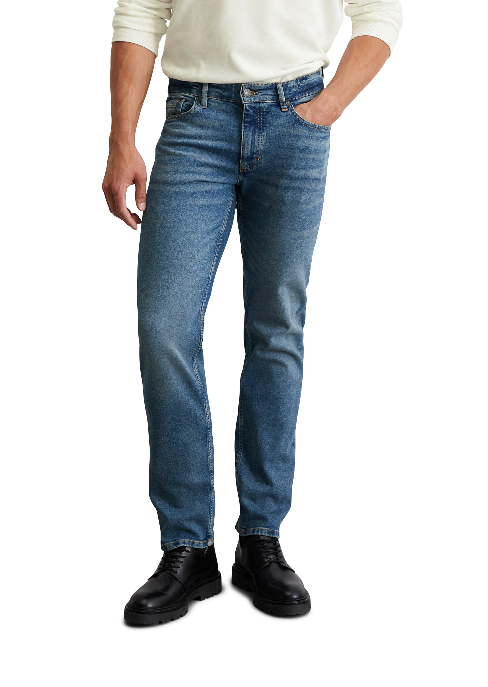 Marc OPolo Regular-fit-Jeans "aus Bio-Baumwolle-Mix" günstig online kaufen