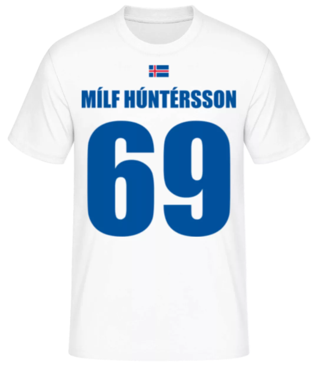 Island Fußball Trikot Mílf Húntérson · Männer Basic T-Shirt günstig online kaufen