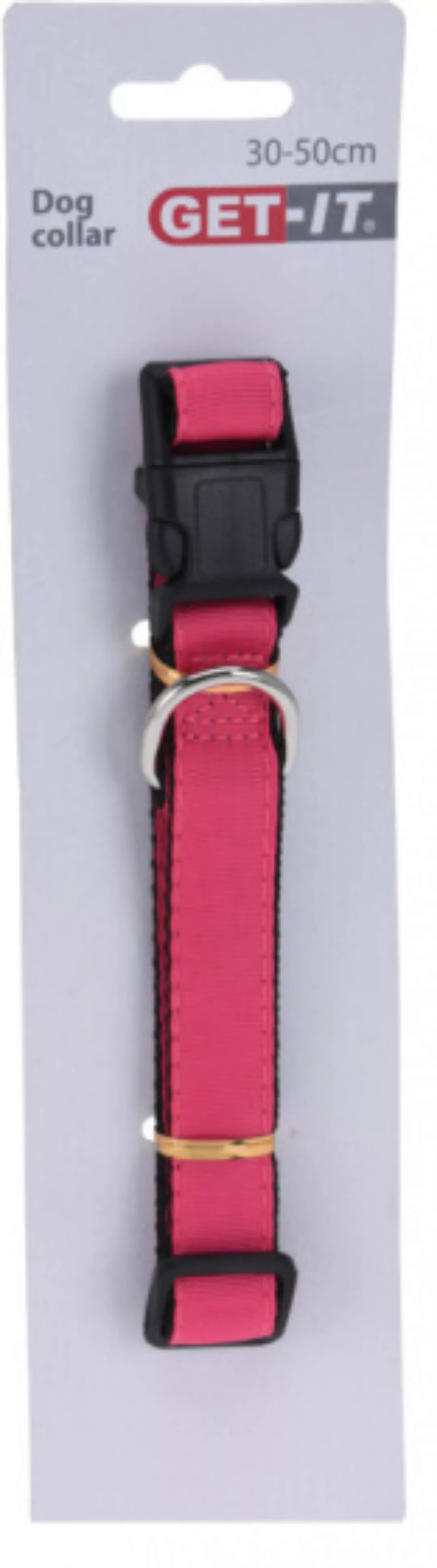 Hundehalsband 30-50 Cm Schwarz/rosa günstig online kaufen