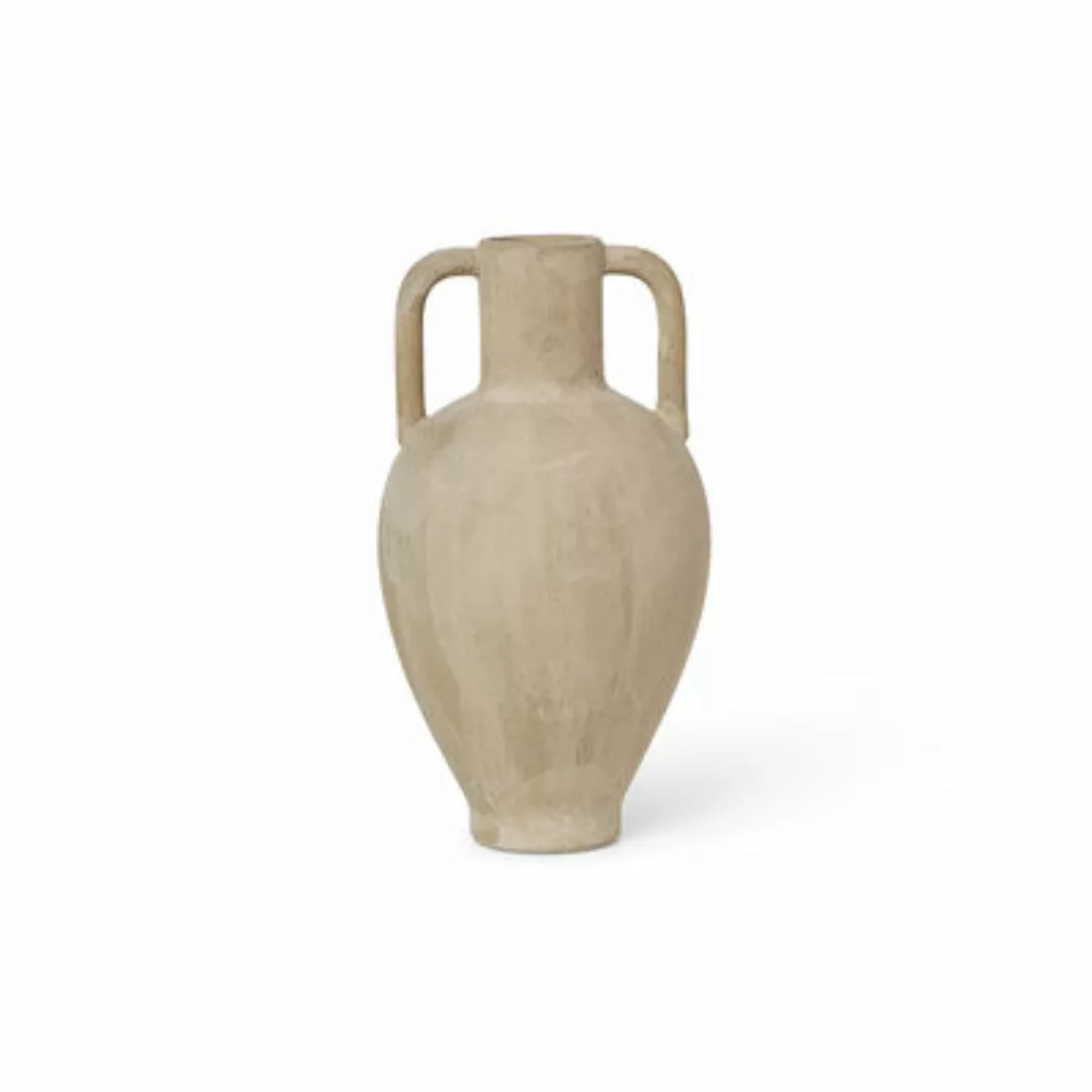 Vase Ary Large keramik beige / Ø 6,4 x H 11,5 cm - Porzellan - Ferm Living günstig online kaufen