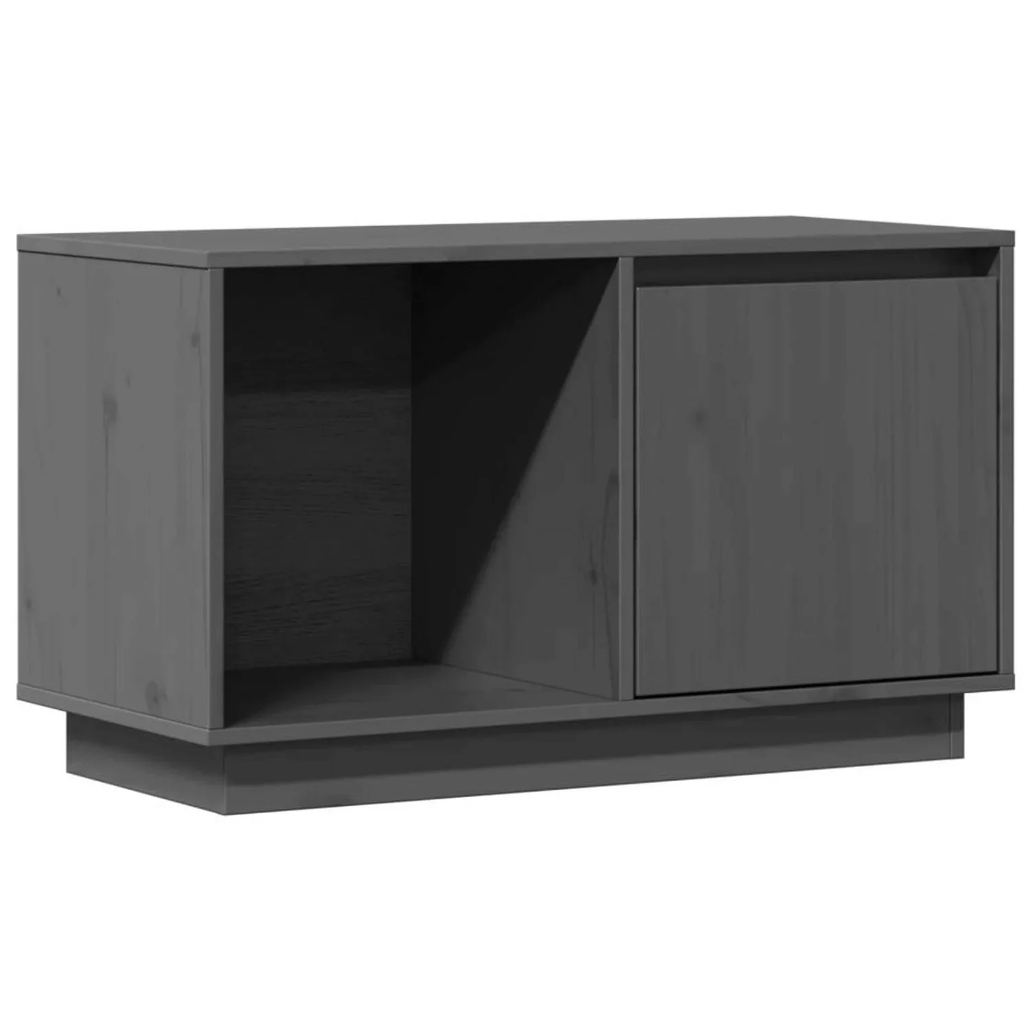 VidaXL TV-Schrank Grau 74x35x44 cm Massivholz Kiefür günstig online kaufen