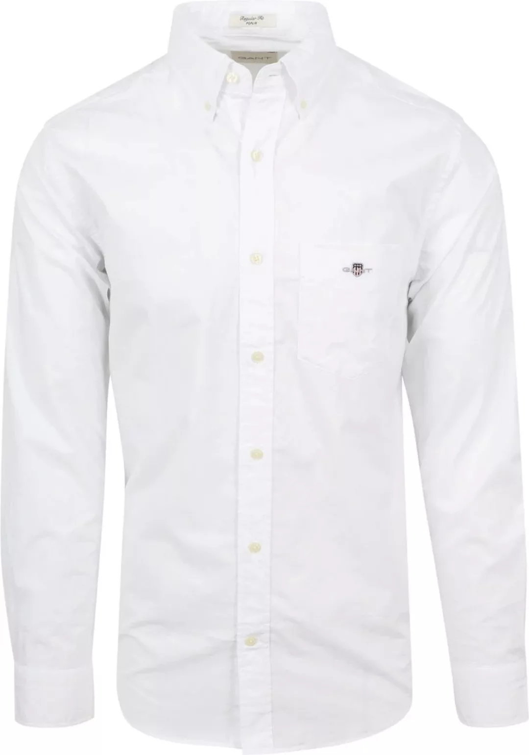 Gant Casual Hemd Poplin Navy - Größe M günstig online kaufen