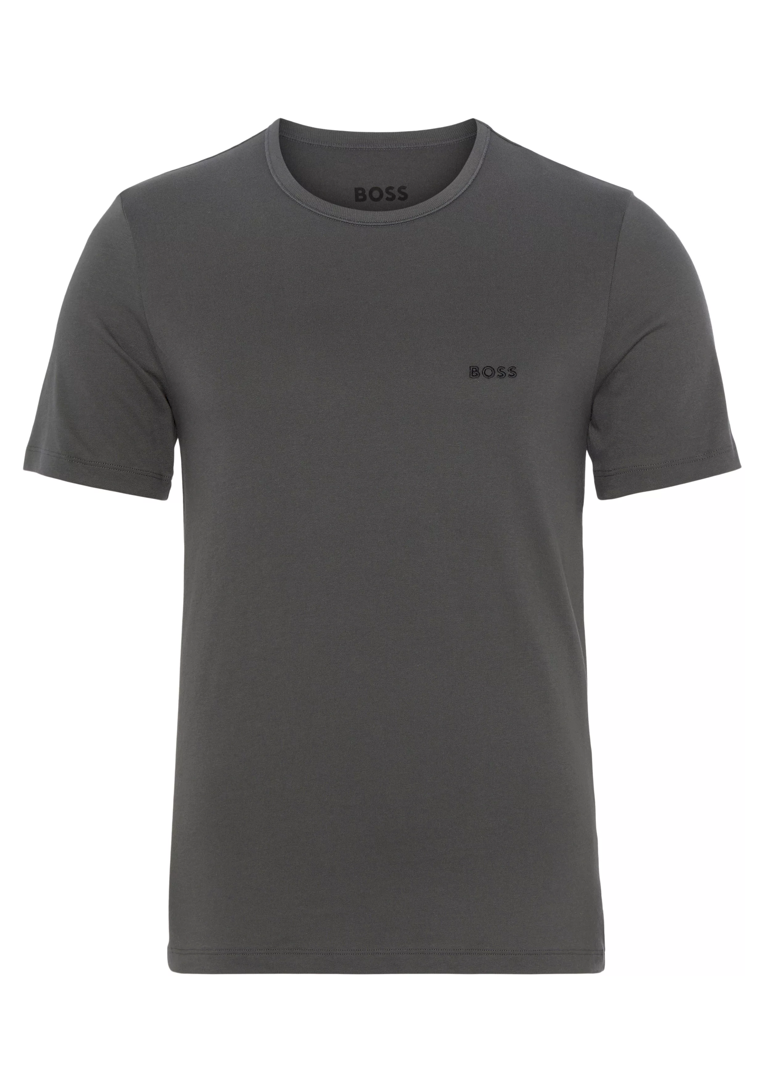 BOSS T-Shirt (Set, 3-tlg) mit BOSS Schriftzug auf der Brust günstig online kaufen
