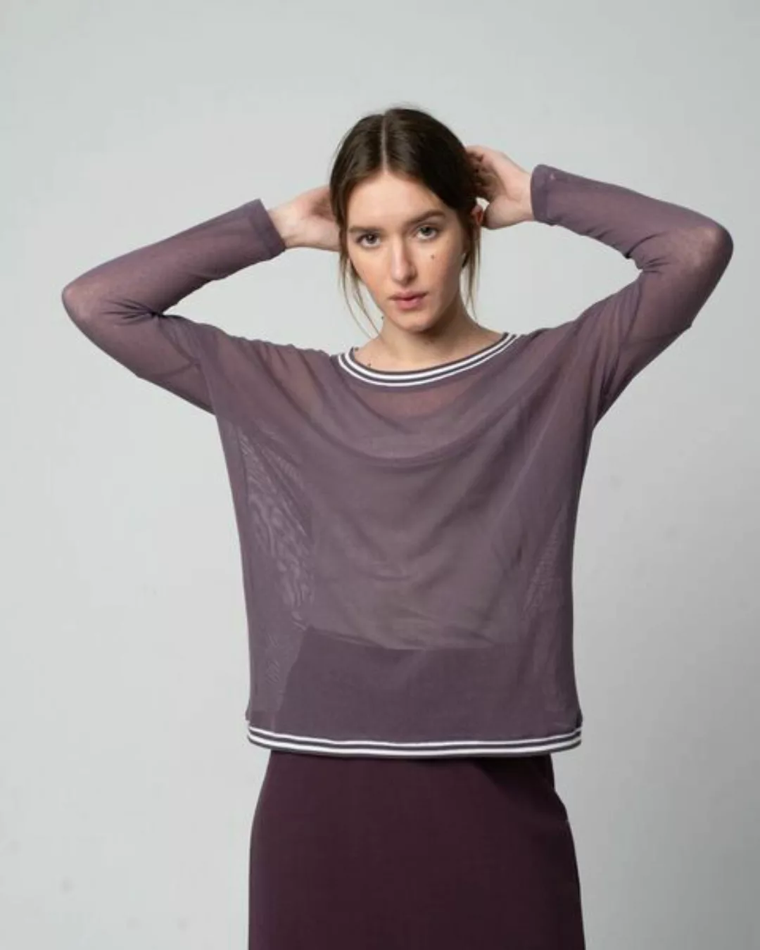 Tüllshirt Im Oversized-look Aus Bio-baumwolle 'Tüll-loose-shirt' günstig online kaufen