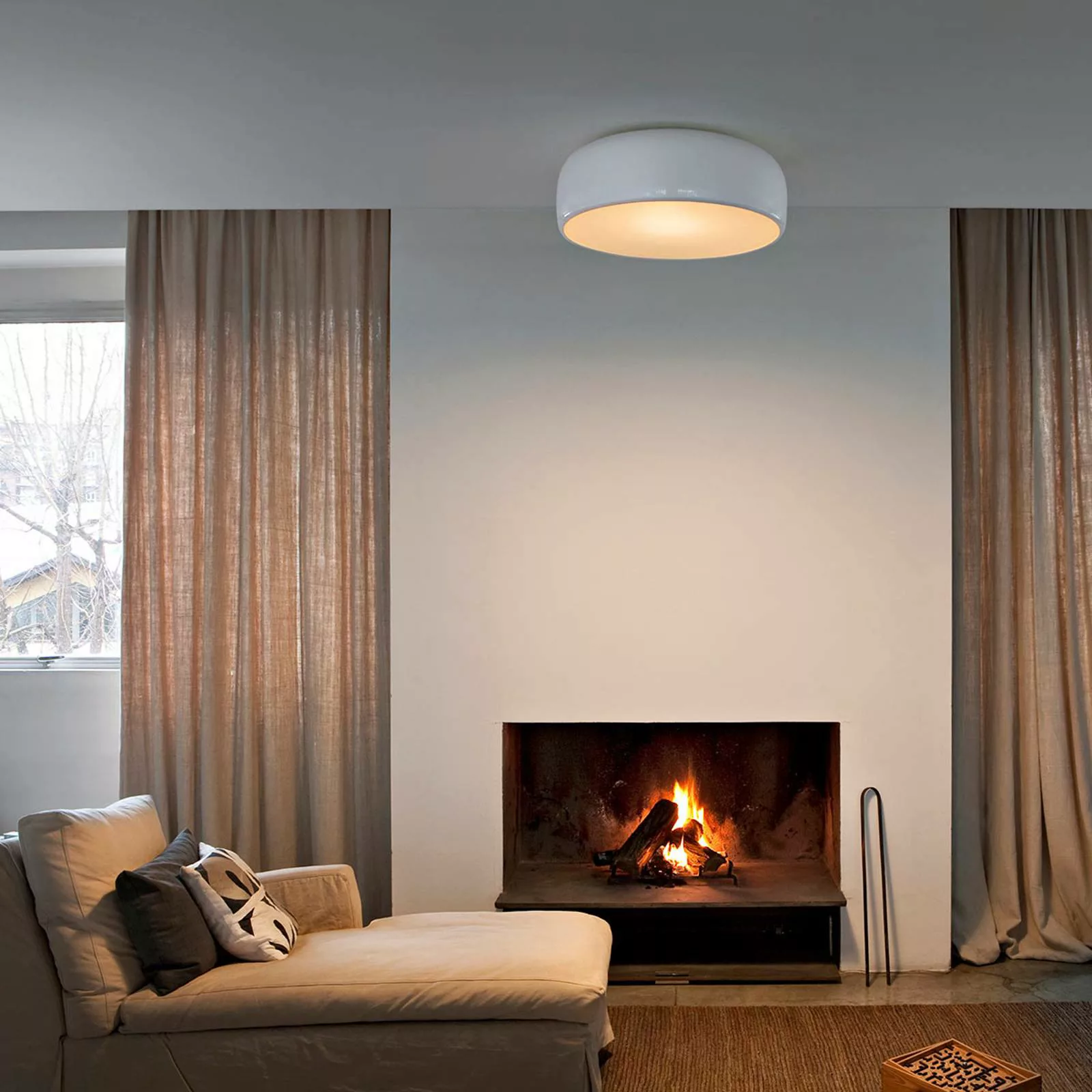 FLOS Smithfield C LED-Designer-Deckenlampe, weiß günstig online kaufen