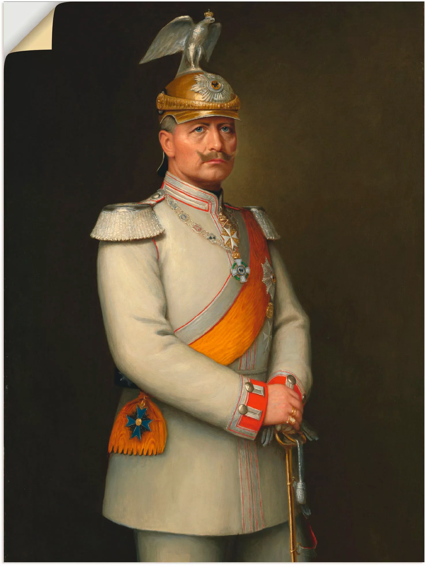 Artland Wandbild "Bildnis Kaiser Wilhelm II.", Menschen, (1 St.) günstig online kaufen