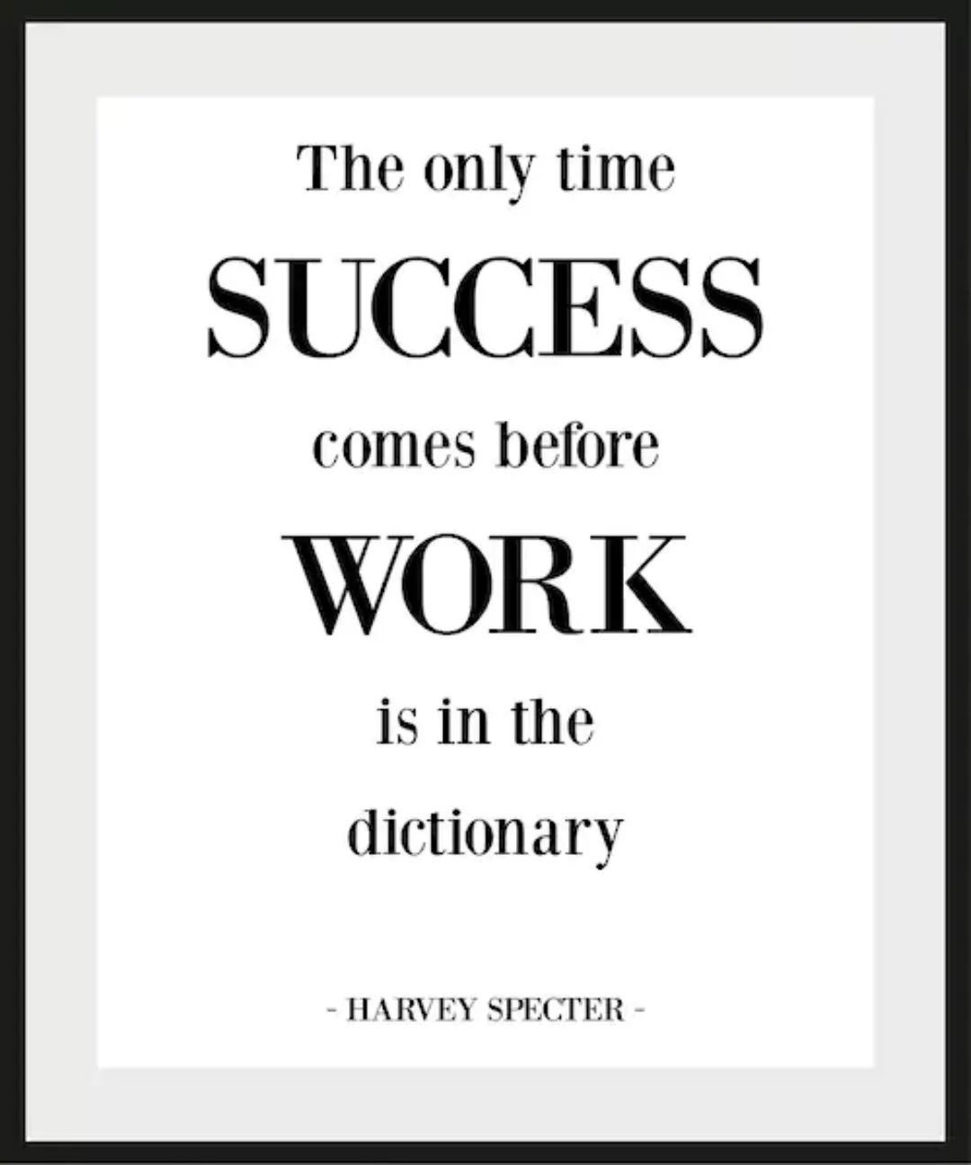 queence Bild »SUCCESS BEFORE WORK«, (1 St.) günstig online kaufen