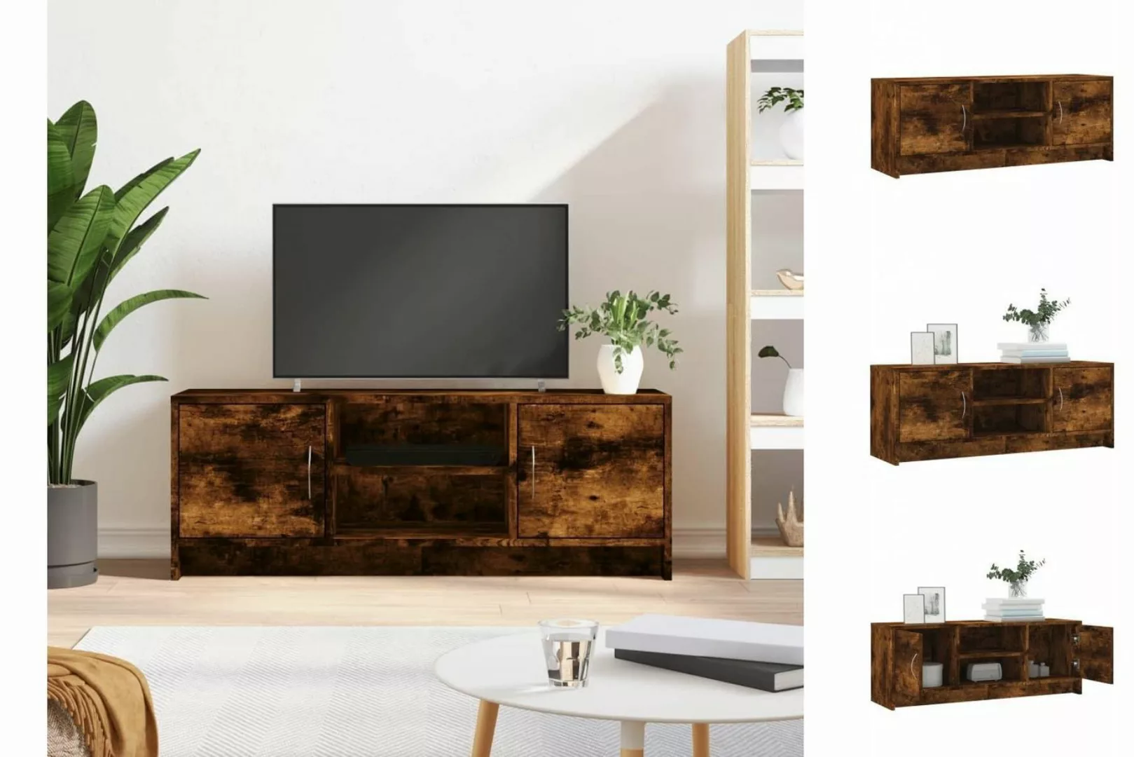 vidaXL TV-Schrank TV-Schrank Räuchereiche 102x30x37,5 cm Spanplatte TV-Lowb günstig online kaufen