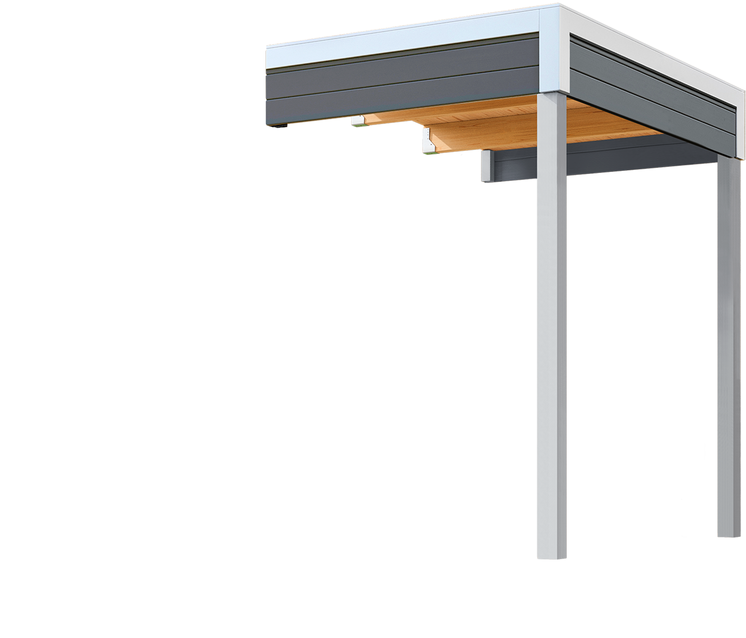 Nordic Holz Gartenhaus-Anbaudach "FELIX FYNN 1 1,5 A", Flachdach günstig online kaufen