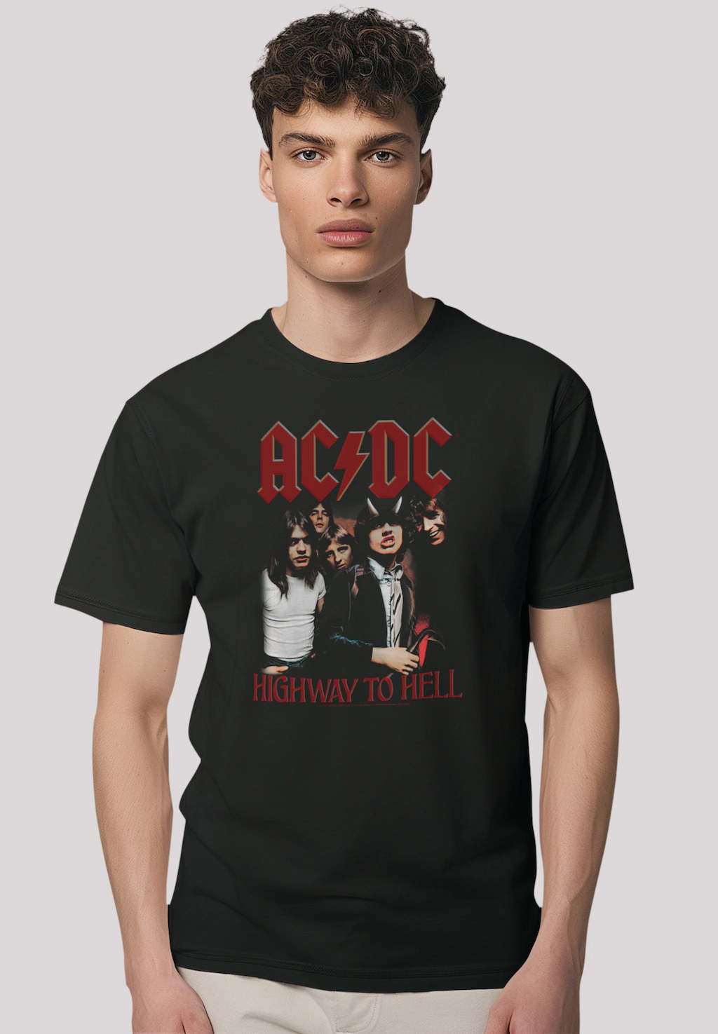 F4NT4STIC T-Shirt "AC/DC Rock Musik Band Highway To Hell", Premium Qualität günstig online kaufen