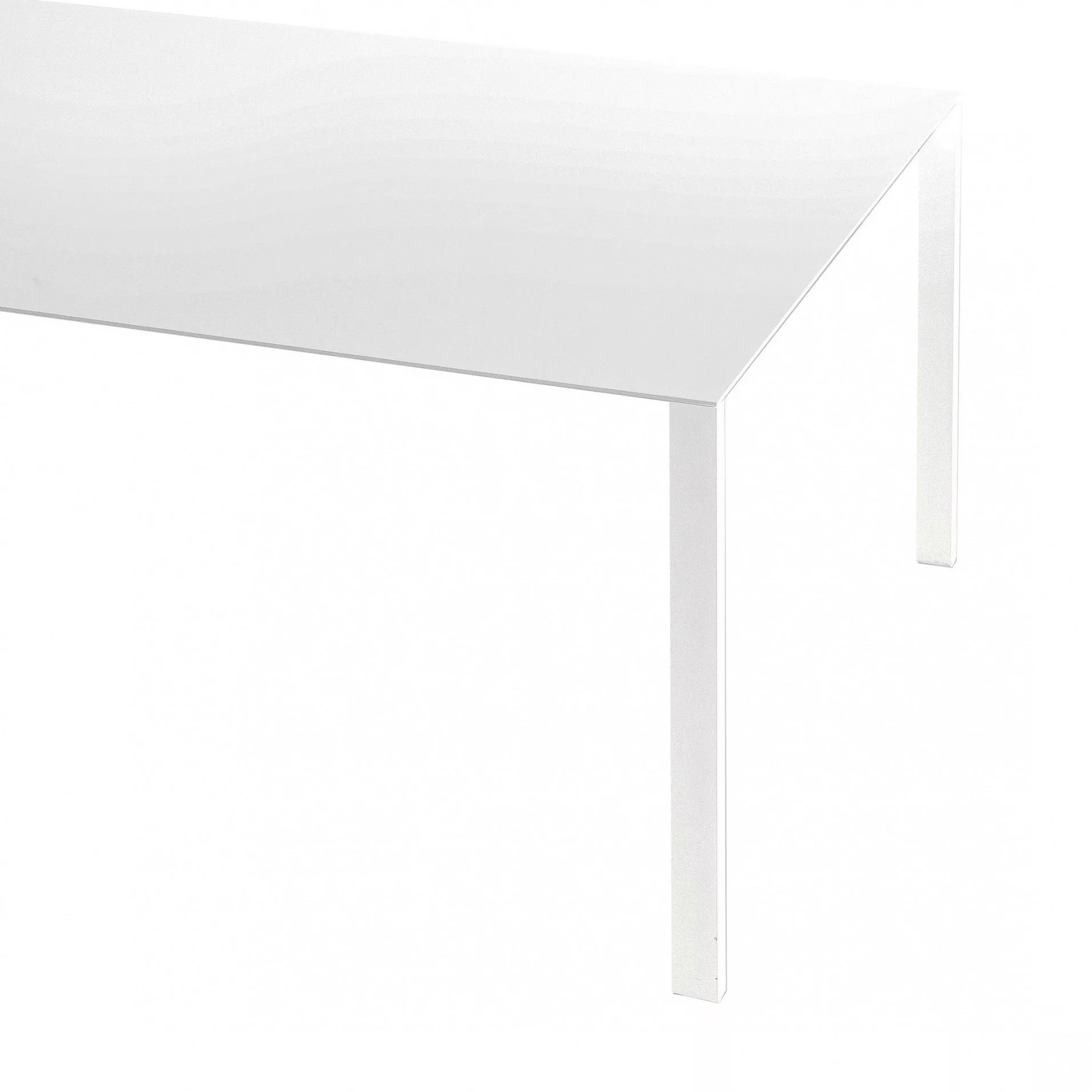 Kristalia - Thin-K Longo Aluminium Tisch - weiß/Aluminium/LxBxH 240x100x75c günstig online kaufen