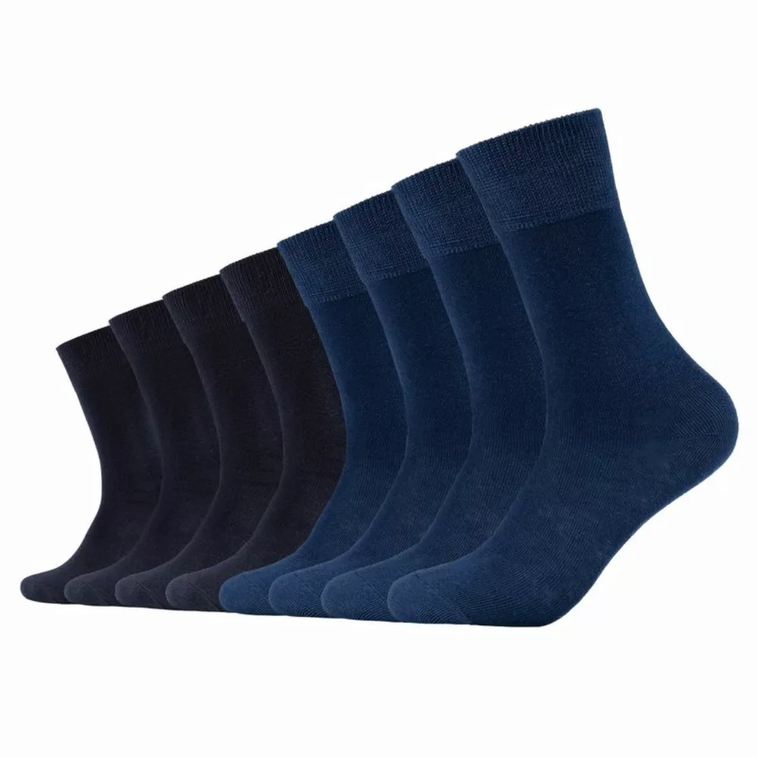 s.Oliver Unisex Socken, 8er Pack - Kurzsocken, einfarbig Navy 43-46 günstig online kaufen