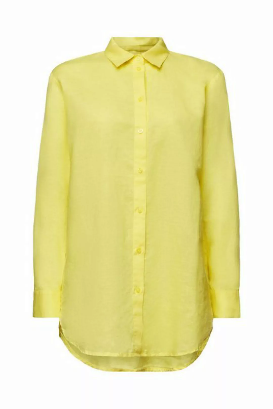 Esprit Blusenshirt blouse co/li sl, PASTEL YELLOW günstig online kaufen