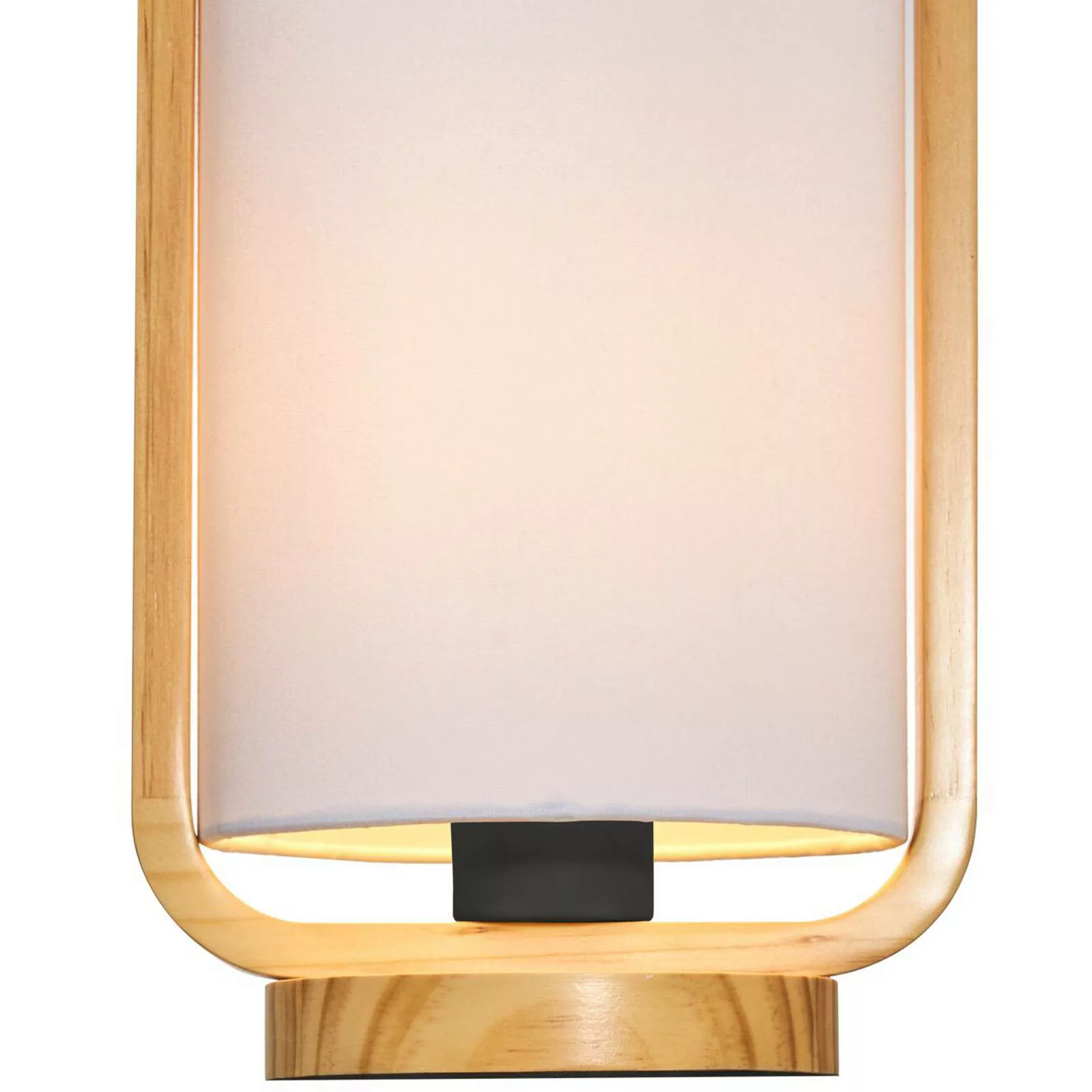 Pauleen Woody Charm Tischlampe aus Stoff und Holz günstig online kaufen